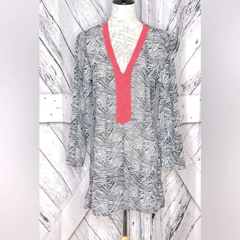 Club Z Collection Sheer Swimsuit Cover Up  Beaded S